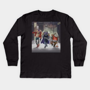 Shredder, Rocksteady and Bebop Kids Long Sleeve T-Shirt